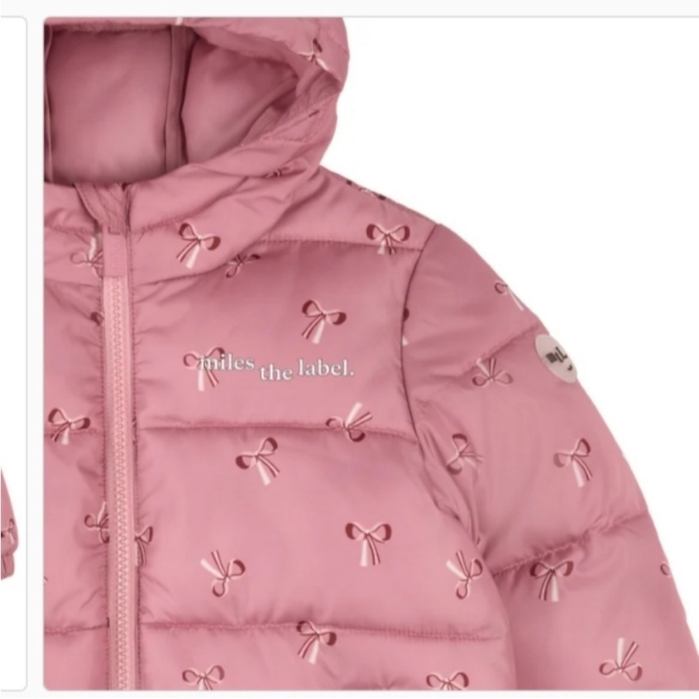 Pink Kids Puffer Jacket - Picture 5 of 10